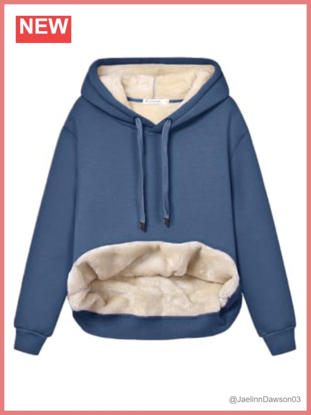 Womens Winter Fleece Sherpa Lined Pullover Hoodie Warm Sweatshirt